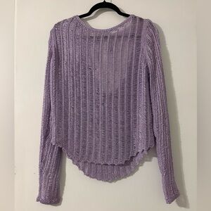 Free People Intimately Let’s Dance Long Sleeve Metallic Top